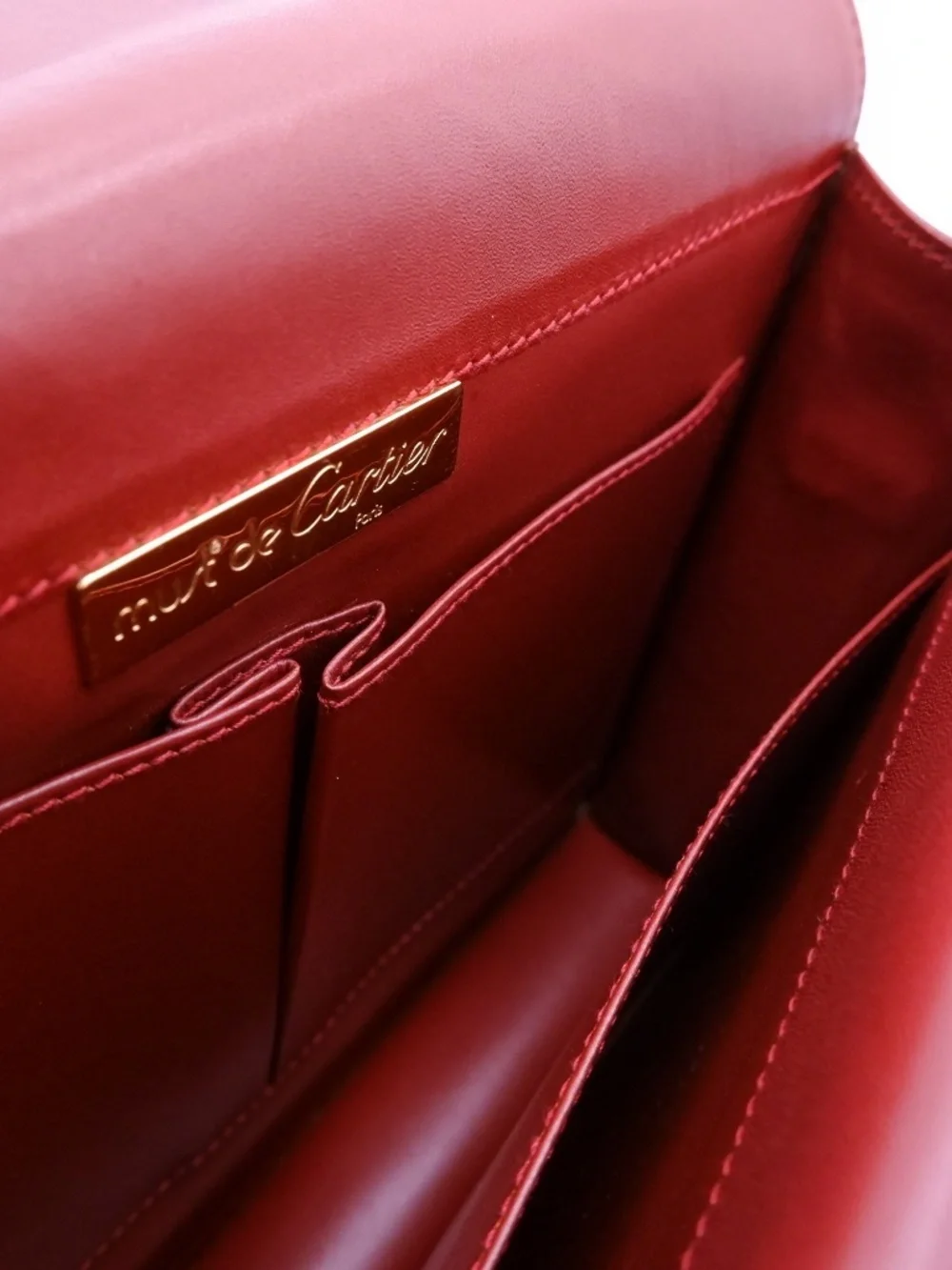 Vintage Must de Cartier Bordeaux Envelope — 1990s - Picture 10 of 15